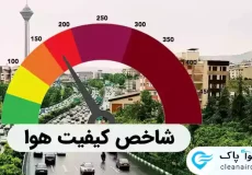 شاخص کیفیت هوا AQI در شهر چقدر است؟