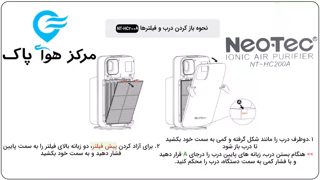 تصفیه هوا NT-HC200A نئوتک